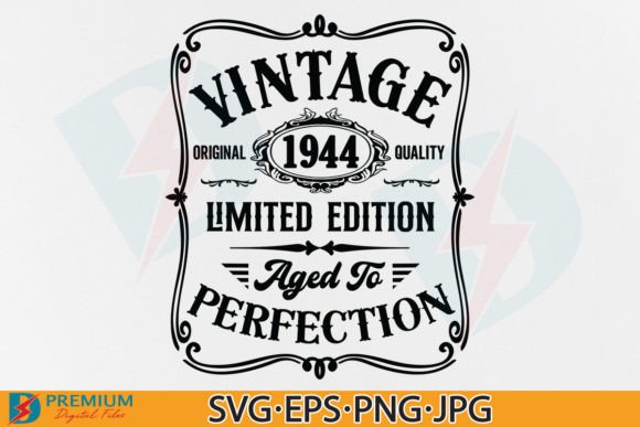 80th Birthday Vintage SVG Design for T-Shirt Graphics
