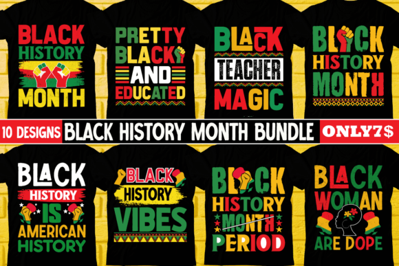 Black History Month Graphics & T-Shirt Designs