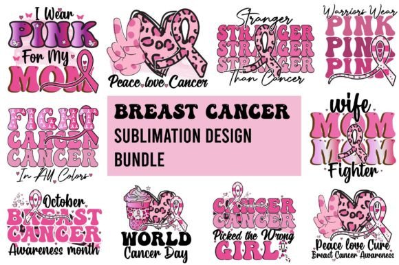 Breast Cancer Sublimation Graphics & T-Shirt Designs