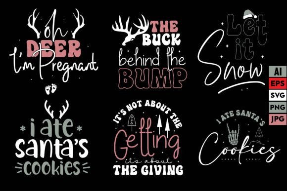 Christmas Bundle Design Svg: Graphics & T-Shirt Designs