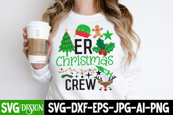 Er Christma Crew SVG: Graphics for T-Shirt Designs