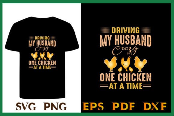 Funny Chicken Farmer SVG T-Shirt Designs & Graphics