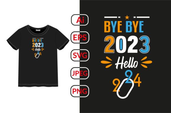 Happy New Year 2024 T-Shirt Design Review