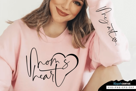 My Heart Sleeve SVG: Graphics & T-Shirt Designs